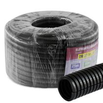 Tubo Corrugado 1" Dn 32 Flex Slim Premium Rolo com 50m Preto Force Line