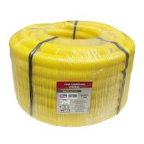 Tubo Corrugado Flexível 3/4 Dn 25 Rolo com 25M Amarelo - Force Line