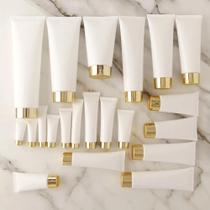 Tubo Cosmético De Plástico Branco 150ml 200ml 300ml Recipiente Vazio Para Maquiagem Creme Shampoo Tubo Cosmético De Plástico Branco 150ml 200ml 300ml Recipiente Vazio Para Maquiagem Creme Shampoo