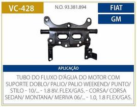 Tubo Da Refrigeração Motor Corsa Montana Meriva Apos 2006 VC428