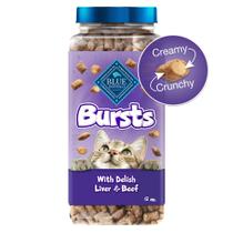 Tubo de 350ml de Petiscos Blue Buffalo Bursts para Gatos - Crocante e Cremoso
