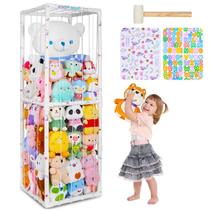 Tubo de Armazenamento de Pelúcias Zoo FIOBEE - PVC Branco para Crianças