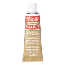 Tubo de cera dourada AMACO Rub n Buff European Gold de 15 ml