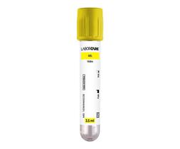 Tubo de coleta a vacuo - gel (amarelo) 3,5 ml 13x75mm vidro c/100 (laborimport)