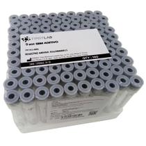 Tubo de Coleta a Vácuo Plástico Sem Aditivo 9 ml (FIRSTLAB) - 100 Unidades