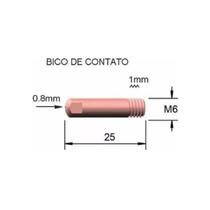 TUBO DE CONTATO 1.0mm M6 x 25mm BOXER