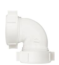 Tubo de drenagem de pia Elbow Plumb Pak PP55-5W 90 graus e 1,5 polegadas de plástico Tubo de drenagem de pia Elbow Plumb Pak PP55-5W 90 graus e 1,5 polegadas de plástico