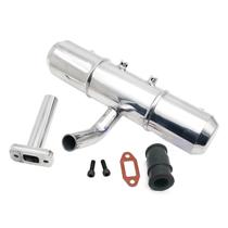 Tubo de Escape Duplo de Alumínio FLMLF para Carro RC 1/5 Tubo de Escape Duplo de Alumínio FLMLF para Carro RC 1/5