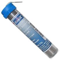 Tubo de Estanho em Fio com Fluxo para Solda Cobix 1mm 22g Tubo de Estanho em Fio com Fluxo para Solda Cobix 1mm 22g