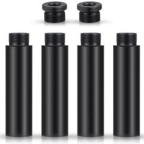Tubo de extensão de suporte de microfone Weewooday 4 peças preto