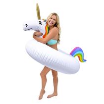 Tubo de festa Pool Float GoFloats Unicorn inflável para adultos e crianças