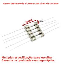 Tubo De Fusível Cerâmico 5x20mm 10PCS 250V 0.5A-30A Com Pino Para Circuitos Integrados