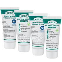 Tubo de graxa de silicone KEZE PTFE, lubrificante sintético de 30 ml, pacote com 4