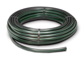 Tubo de irrigação por gotejamento Rain Bird T63-100, rolo de 30 m, preto