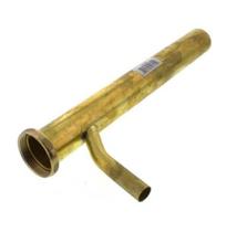 Tubo de ligação para lava-louças em latão bruto 3,8 cm x 30 cm com derivação de 1/2"