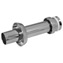 Tubo de Ligação Vaso Plástico Cromado Ajustável 20 cm