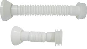 Tubo de Ligação Vaso Plástico Sanfonado com Anel Branco - Comprenet - Vale Plast