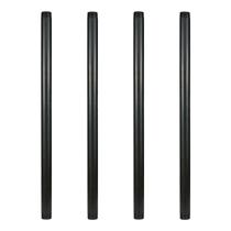 Tubo de metal GeilSpace 1 28cm de aço industrial preto