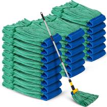 Tubo de microfibra Mop Head Refill Hushee 500 ml, pacote com 12 unidades, verde
