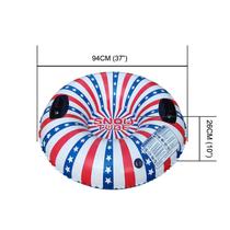 Tubo de neve para diversão de inverno inflável trenós de neve pesados de 37 polegadas