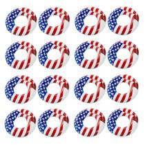 Tubo de piscina inflável Swimline American Flag 36 cm (pacote com 16) Tubo de piscina inflável Swimline American Flag 36 cm (pacote com 16)