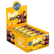 Tubo de Proteína Nutry Tube Protein Paçoca 12 Unidades 38g