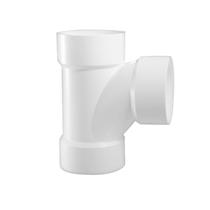 Tubo de PVC DWV Sanitary Tee Lesso de 3 polegadas para drenagem de resíduos