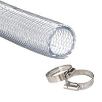 Tubo de PVC JUNZHIDA Trançado de Alta Pressão Transparente 19mm 3m