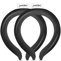 Tubo de resfriamento de pescoço Padutson Reutilizáveis Ice Coolers Black x2