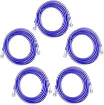 Tubo de suprimento de oxigênio ResOne, pacote com 5 pés, resistente a esmagamento, conectores padrão para cânulas nasais, tubo nasal de cânula, concentrador de oxigênio - roxo Tubo de suprimento de oxigênio ResOne, pacote com 5 pés, resistente a esmagamento, conectores padrão para cânulas nasais, tubo nasal de cânula, concentrador de oxigênio - roxo