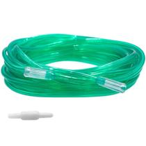 Tubo de suprimento de oxigênio Resone verde de 25 pés com conectores giratórios
