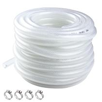 Tubo de vinil flexível YUBONCE 1/2 ID x 3/4 OD 50 pés com braçadeiras
