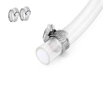 Tubo de vinil transparente Geowaky 5/8 ID 13/16 OD 10 pés com braçadeiras