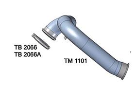 Tubo Dianteiro Motor MB 1938S Apos 2004 4.12 Pols