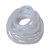 Tubo Espiral Organizador de Fios e Cabos Ø 1/4" ou 6,4mm - 5 Metros - Natural