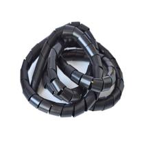 Tubo Espiral Organizador de Fios e Cabos Ø 3/4" ou 20,0mm - 5 Metros - Preta