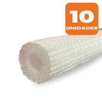 Tubo Esponjoso 1/2 POL. 12x10mm Branco Blindado 2 metros - 10 unidades