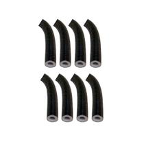 Tubo Esponjoso Cinza Plus Blindado Preto 3/8 9,5mm Kit 8un