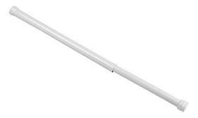 Tubo Extensível Multiuso Branco Cortina Armário 90 a 140Cm