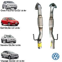 Tubo Flexível Escapamento Gol G5 G6 1.0 1.6 8v 2009 2010 2011 2012 2013 2014 2015 2016