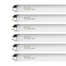 Tubo fluorescente F15T8/DL 15W 6500K 45 cm G13 Bi-Pin, pacote com 6