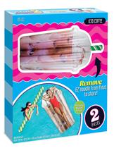 Tubo flutuante de piscina Mighty Mojo Ice Coffee Float and Noodle Tubo flutuante de piscina Mighty Mojo Ice Coffee Float and Noodle