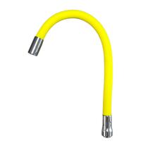 Tubo Gourmet Amarelo Flexível Para Torneira De Cozinha