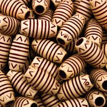 Tubo Imitação De Madeira Retrô 12mm Em Acrilico Com 500G