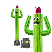 Tubo inflável Man LookOurway Air Dancers Cactus 2,1 m com ventilador Tubo inflável Man LookOurway Air Dancers Cactus 2,1 m com ventilador