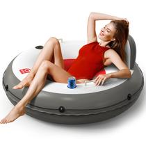 Tubo inflável River Raft QPAU com encosto e 2 porta-copos
