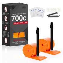 Tubo interno de bicicleta WHEELO TPU 700C 18-32C Ultralight 35g, pacote com 2