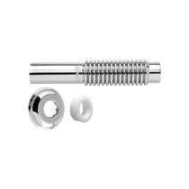 Tubo lig.vaso plast.crom.blukit