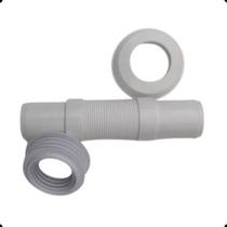 Tubo Ligação Ajustável Vaso Sanitário Flexível Bco Delflex Tubo Ligação Ajustável Vaso Sanitário Flexível Bco Delflex
