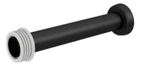 Tubo Ligação Bacia 1 1/2 X 30cm Docol Onix Preto Fosco 006266CE